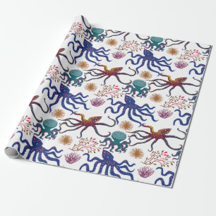 Papier Cadeau Aquatic animals ocean underwater life