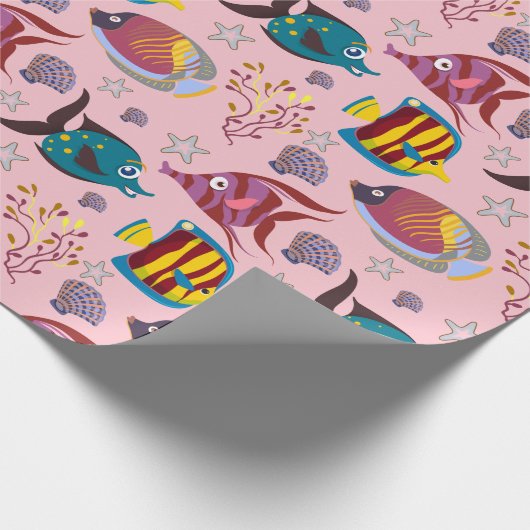 Papier Cadeau Aquatic animals | ocean underwlife 3 (Coin)