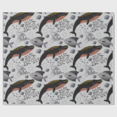 Papier Cadeau Aquatic animals pattern | ocean underwater life 22 (Plat)