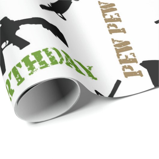 Papier Cadeau AR-15 Papier à enveloppement pour anniversaire à t (Coin rond)