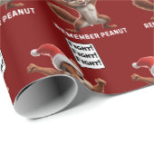 Papier Cadeau Arachide l'écureuil justice MAGA Noël (Coin rond)