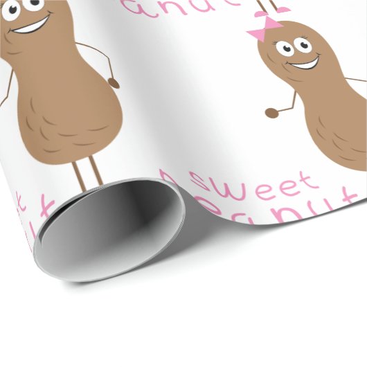 Papier Cadeau Arachide sucrée (Coin rond)