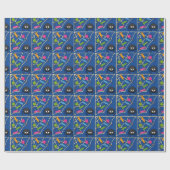 Papier Cadeau Araignée de bonbons (Plat)