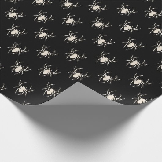 Papier Cadeau Araignée d'Halloween (Coin)