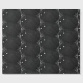 Papier Cadeau Araignée en damier d'Halloween Cute Motif à thème (Plat)