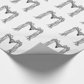 Papier Cadeau araignée . noir et blanc (Coin)