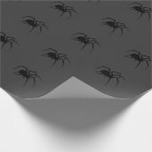 Papier Cadeau Araignée sur gris | (Coin)