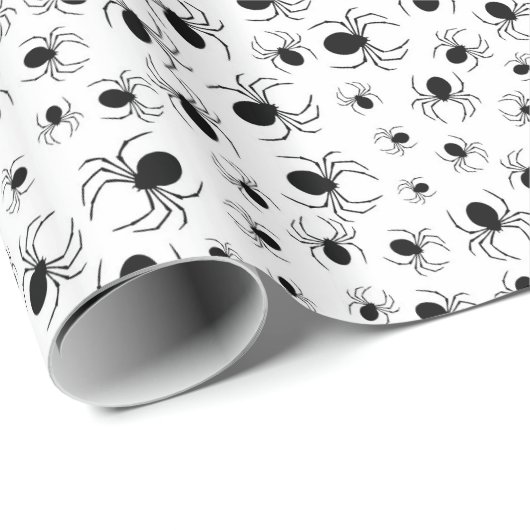 Papier Cadeau Araignées (Coin rond)