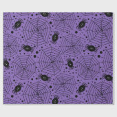 Papier Cadeau Araignées drôles de Halloween (Plat)