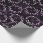 Papier Cadeau Araignées en cadres ornés sur violet (Coin)