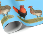 Papier Cadeau Araucana Red Pair (Coin rond)