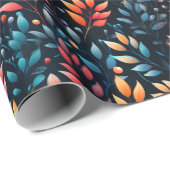 Papier Cadeau Arbing Flowers Envelopper le papier (Coin rond)