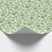 Papier Cadeau Arboretum 230715 - Avocado Green on White (Coin)