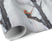 Papier Cadeau Arboriste Long Haul Husqvarna (Coin rond)