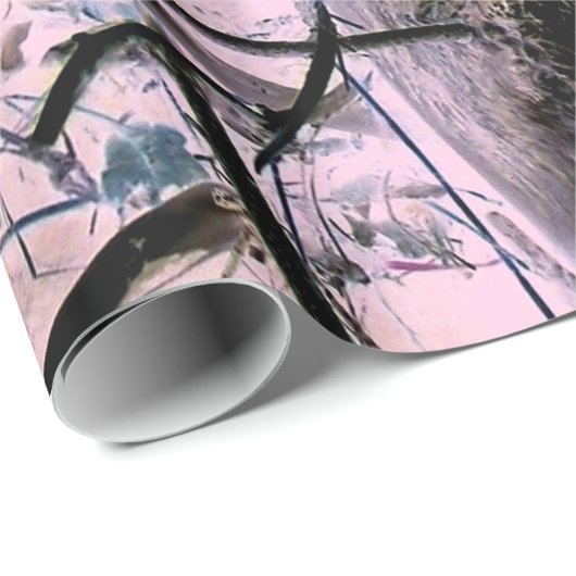 PAPIER CADEAU ARBRE (Coin rond)