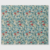 Papier Cadeau Arbre à baie rouge, William Morris (Plat)