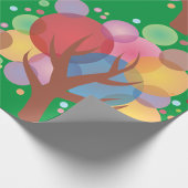 Papier Cadeau Arbre à bulles colorées