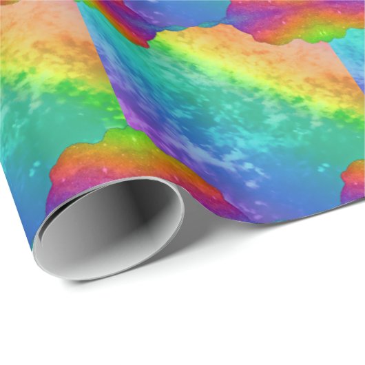 PAPIER CADEAU ARBRE À COURSE (Coin rond)