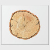 Papier Cadeau Arbre anneaux. Illustration aquarelle. tabulation (Plat)