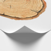 Papier Cadeau Arbre anneaux. Illustration aquarelle. tabulation (Coin)