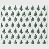 Papier Cadeau Arbre avec neige Noël Motif (Plat)