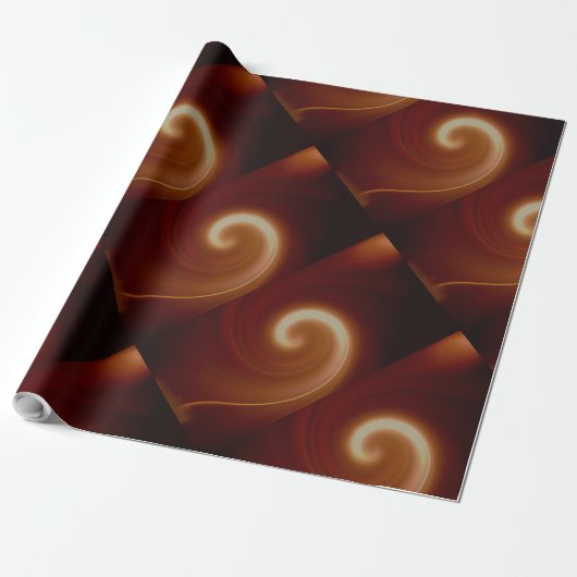 Papier Cadeau Arbre Brown foncé (Déroulé)