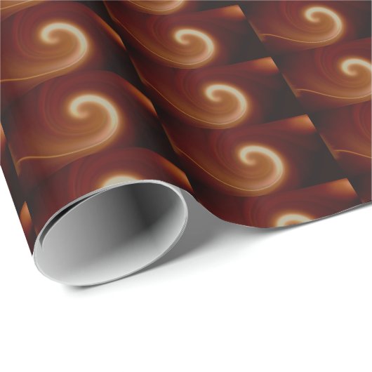 Papier Cadeau Arbre Brown foncé (Coin rond)