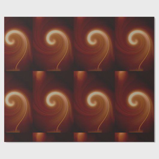 Papier Cadeau Arbre Brown foncé (Plat)