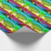 Papier Cadeau Arbre de fierté d'arc-en-ciel de la vie (Coin)