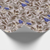 Papier Cadeau Arbre de myrtille, William Morris (Coin)