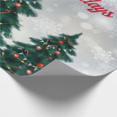 Papier Cadeau Arbre de Noël (Coin)