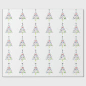 Papier Cadeau Arbre de Noël (Plat)