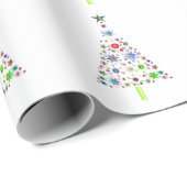 Papier Cadeau Arbre de Noël (Coin rond)