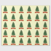 Papier Cadeau Arbre de Noël (Plat)