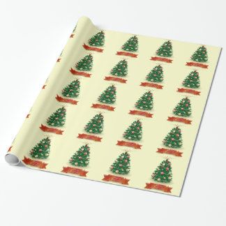 Papier Cadeau Arbre de Noël