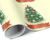 Papier Cadeau Arbre de Noël (Coin rond)
