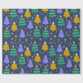 Papier Cadeau Arbre de Noël (Plat)