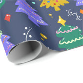 Papier Cadeau Arbre de Noël (Coin rond)