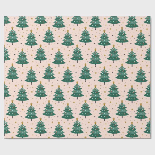 Papier Cadeau Arbre de Noël (Plat)
