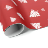 Papier Cadeau Arbre de Noël (Coin rond)