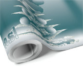 Papier Cadeau Arbre de Noël (Coin rond)