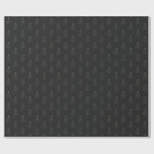 Papier Cadeau Arbre de Noël Abstrait moderne Black Holiday Cadea (Plat)