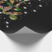 Papier Cadeau Arbre De Noël Allemand Couvert De Flamme De Flamme (Coin)