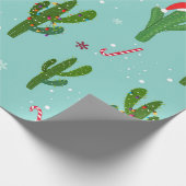Papier Cadeau Arbre de Noël cactus (Coin)