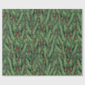 Papier Cadeau Arbre de Noël Christmas (Plat)