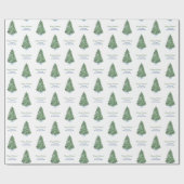 Papier Cadeau Arbre de Noël classique Chinoiserie Joyeux jours f (Plat)