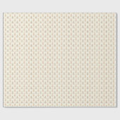 Papier Cadeau Arbre de Noël couleur neutre (Plat)