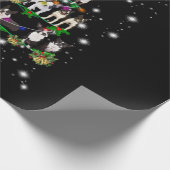 Papier Cadeau Arbre De Noël De Boston Terrie Couvert D'Une Lampe (Coin)