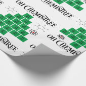 Papier Cadeau Arbre de Noël de la chimie (Coin)