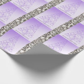 Papier Cadeau Arbre de Noël de lavande sur l'arrière - plan (Coin)